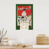 Funny Chef Specials Poster Retro Food Pun Kitchen (Keuken)