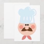 Funny Chef-uitnodigingen Kaart (Voorkant / Achterkant)