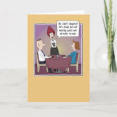 Funny Chef's verrassingsdag Kaart (Voorkant)
