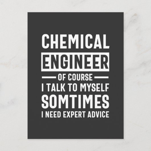 Funny Chemical Engineer Briefkaart (Voorkant)