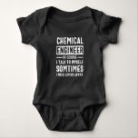 Funny Chemical Engineer Gift Romper<br><div class="desc">Grappig design dat als volgt luidt: "Chemische ingenieur natuurlijk spreek ik soms met mezelf aan,  ik heb deskundig advies nodig". Dat klopt.</div>