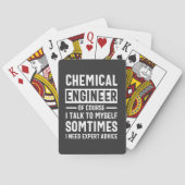 Funny Chemical Engineer Pokerkaarten (Achterkant)