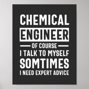 Funny Chemical Engineer Poster