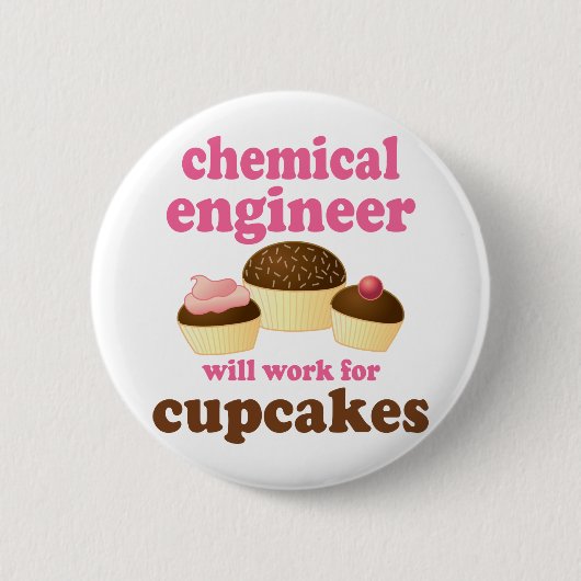 Funny Chemical Engineer Ronde Button 5,7 Cm (Voorkant)