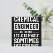 Funny Chemical Engineer Save The Date (Staand voorkant)