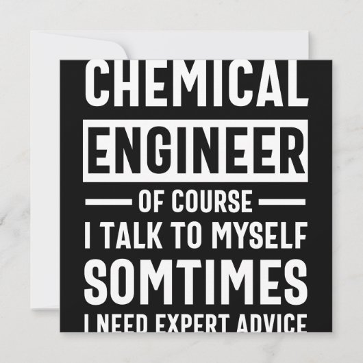 Funny Chemical Engineer Save The Date (Voorkant)