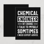 Funny Chemical Engineer Save The Date (Voorkant / Achterkant)