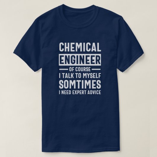 Funny Chemical Engineer T-shirt (Design voorkant)