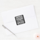 Funny Chemical Engineer Vierkante Sticker (Envelop)