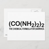Funny Chemical Formula voor Diarree Briefkaart (Voorkant / Achterkant)