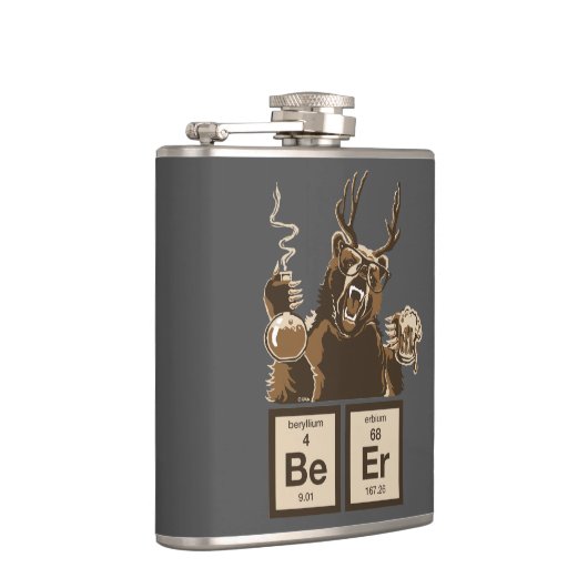 Funny chemie beer ontdekte bier heupfles (Rechts)