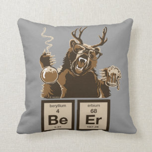 Funny chemie beer ontdekte bier kussen