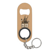 Funny chemie beer ontdekte bier sleutelhanger flessenopener (Achterkant)