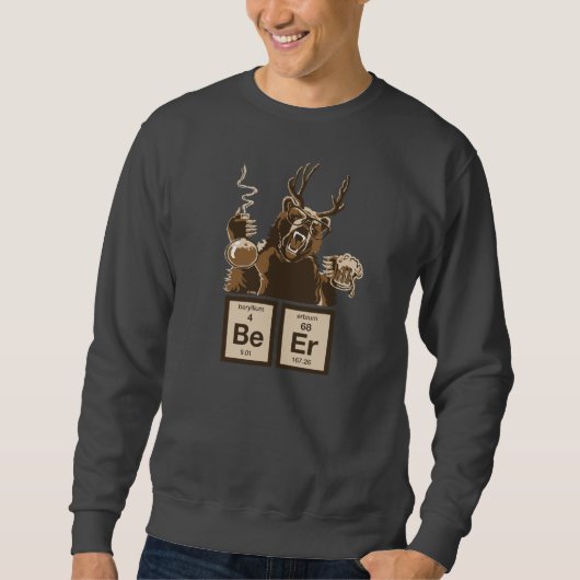 Funny chemie beer ontdekte bier trui (Voorkant)