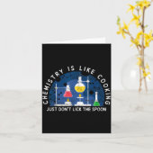 Funny Chemist Chemistry Is Like Cooking Science Ne Kaart (Gele Bloem)