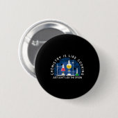 Funny Chemist Chemistry Is Like Cooking Science Ne Ronde Button 5,7 Cm (Voorkant /achterkant)