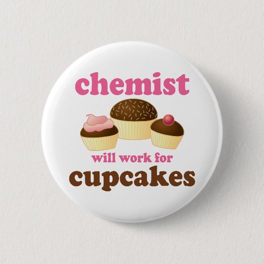 Funny Chemist Ronde Button 5,7 Cm (Voorkant)