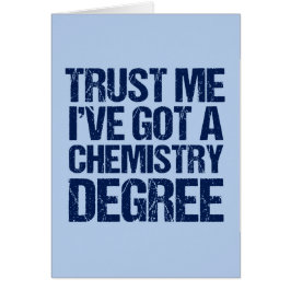 Funny Chemistry Afstuderen Afstuderen Humor Card