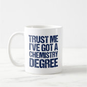 Funny Chemistry Afstuderen Chem Afstuderen Humor Koffiemok (Links)