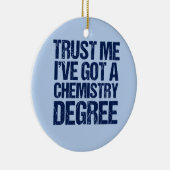 Funny Chemistry Afstuderen Keramisch Ornament (Rechts)