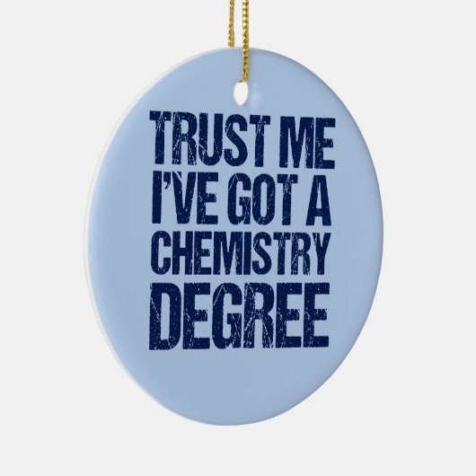 Funny Chemistry Afstuderen Keramisch Ornament (Rechts)