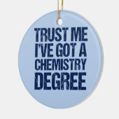 Funny Chemistry Afstuderen Keramisch Ornament (Links)
