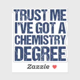 Funny Chemistry Afstuderen Sticker