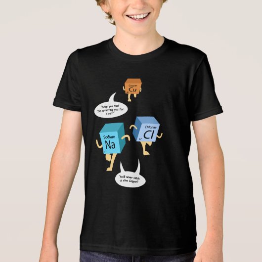 Funny Chemistry Birthday Gag Chemical Elements Tri-Blend Shirt (Voorkant)