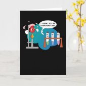 Funny Chemistry Comic Reaction Kaart (Gele Bloem)