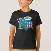 Funny Chemistry Comic Reaction T-shirt (Voorkant)