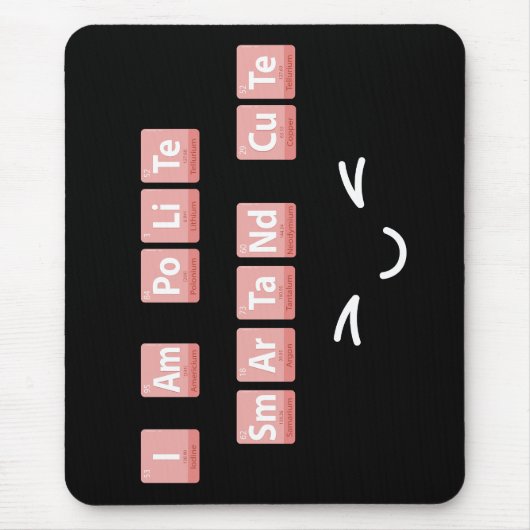 Funny Chemistry Elements Design Smart Cute Polite  Muismat (Voorkant)