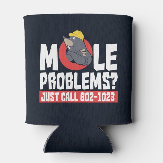 Funny Chemistry Formula Mole Problem Science Blikjeskoeler (Achterkant)