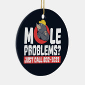 Funny Chemistry Formula Mole Problem Science Gag Keramisch Ornament (Rechts)