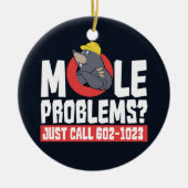 Funny Chemistry Formula Mole Problem Science Gag Keramisch Ornament (Voorkant)