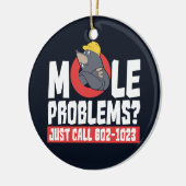 Funny Chemistry Formula Mole Problem Science Gag Keramisch Ornament (Links)