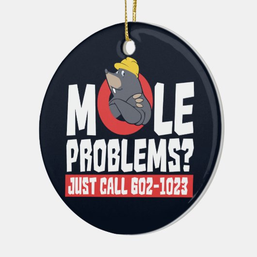 Funny Chemistry Formula Mole Problem Science Gag Keramisch Ornament (Links)