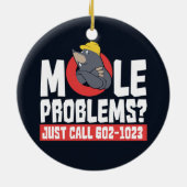 Funny Chemistry Formula Mole Problem Science Gag Keramisch Ornament (Achterkant)