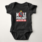 Funny Chemistry Formula Mole Problem Science Romper (Voorkant)