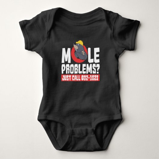 Funny Chemistry Formula Mole Problem Science Romper (Voorkant)