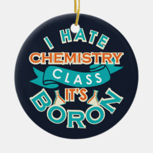 Funny Chemistry Gag Science Afstuderen Keramisch Ornament