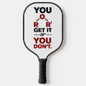 Funny Chemistry Gag Science Teacher Pickleball Paddle (Achterkant)