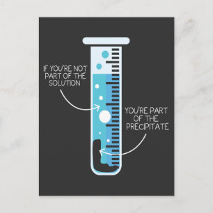 Funny Chemistry Joke Scientist Chemist Test Tube Briefkaart