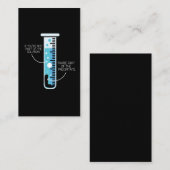 Funny Chemistry Joke Scientist Chemist Test Tube Visitekaartje (Voorkant / Achterkant)