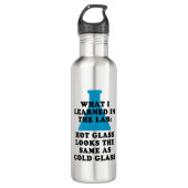 Funny Chemistry Lab Glass Waterfles (Voorkant)