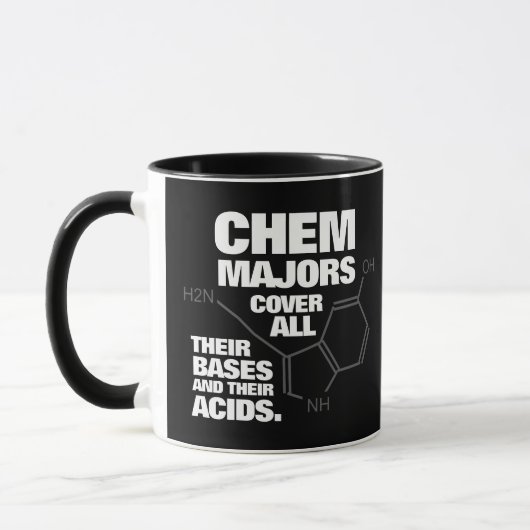 Funny Chemistry Majors Hoesje hun bassen ... Mok (Links)
