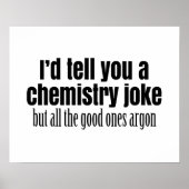 Funny Chemistry Meme for Teachers Students Poster (Voorkant)