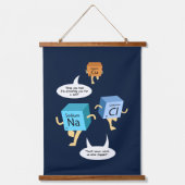 Funny Chemistry Periodic Table Elements Gag Hangend Wandkleed (Voorkant)