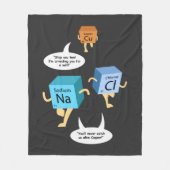 Funny Chemistry Periodic Table Pun Fleece Deken (Voorkant)