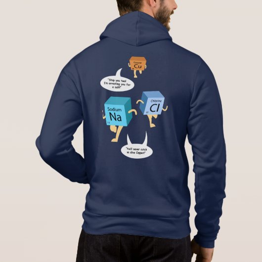 Funny Chemistry Periodic Table Pun Hoodie (Achterkant)
