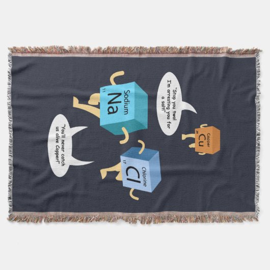 Funny Chemistry Periodic Table Science Deken (Voorkant)